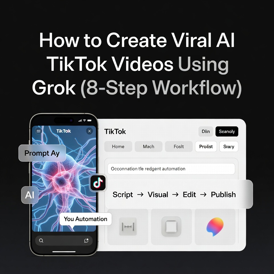 how to create viral grok ai tiktok videos workflow