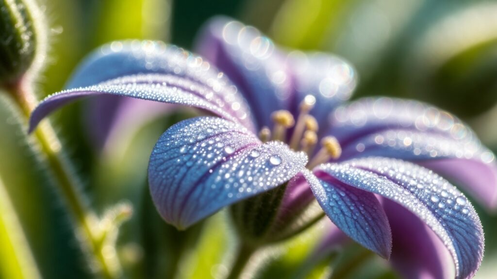 Macro photography AI-generated image using Grok