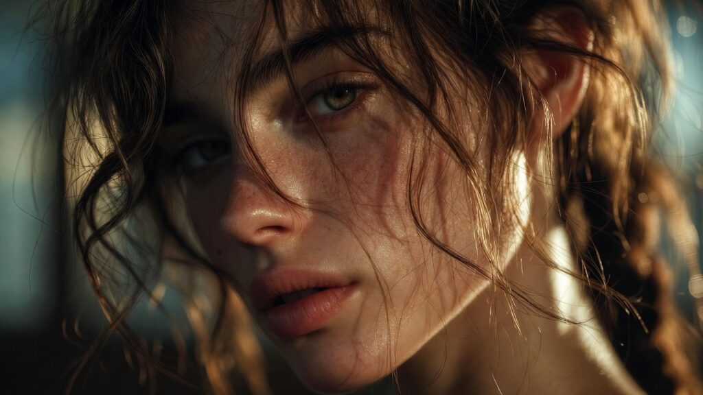 Hyper-realistic portrait generated with Grok prompt