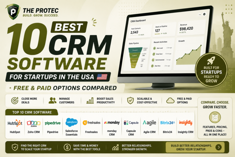 10 Best CRM Software for Startups in the USA: Free & Paid Options Compared