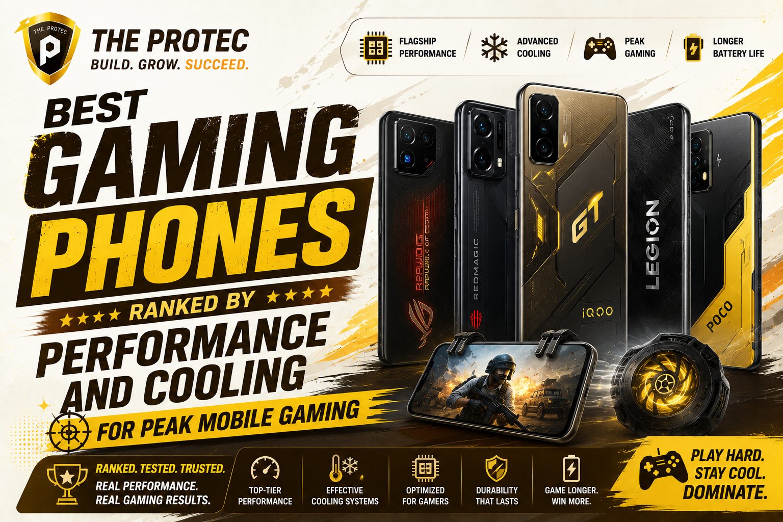 Best Gaming Phones Ranked by Performance and Cooling for Peak Mobile Gaming