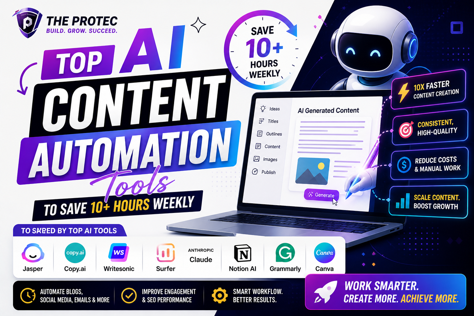Top AI Content Automation Tools to Save 10+ Hours Weekly