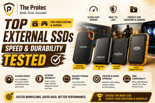 Top External SSDs for Video Editing and Gaming Speed & Durability Tested