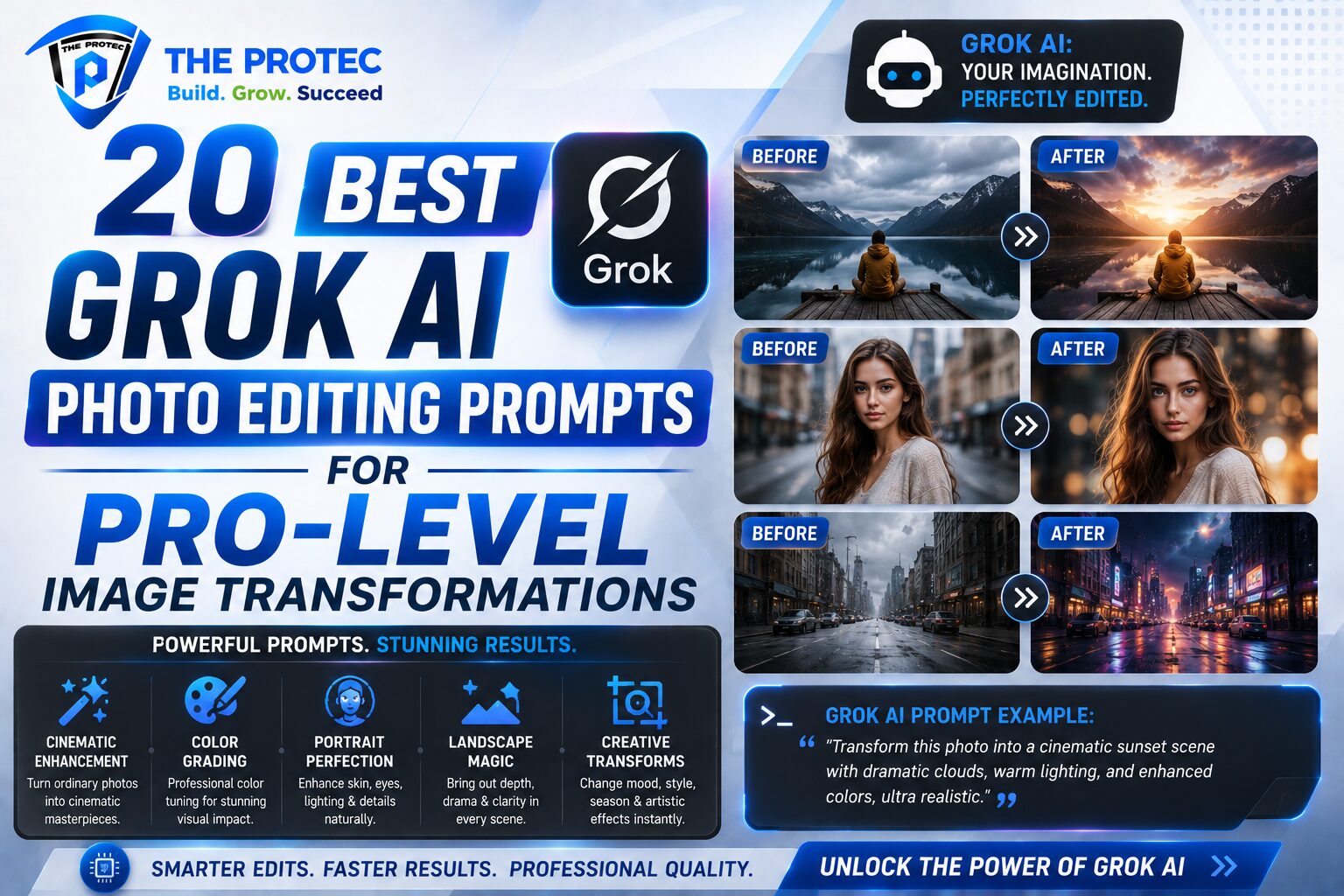 20 Best Grok AI Photo Editing Prompts for Pro-Level Image Transformations