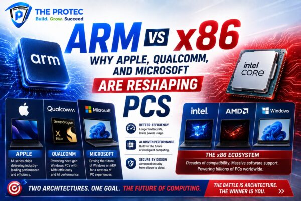 ARM vs x86: Why Apple, Qualcomm, and Microsoft Are Reshaping PCs