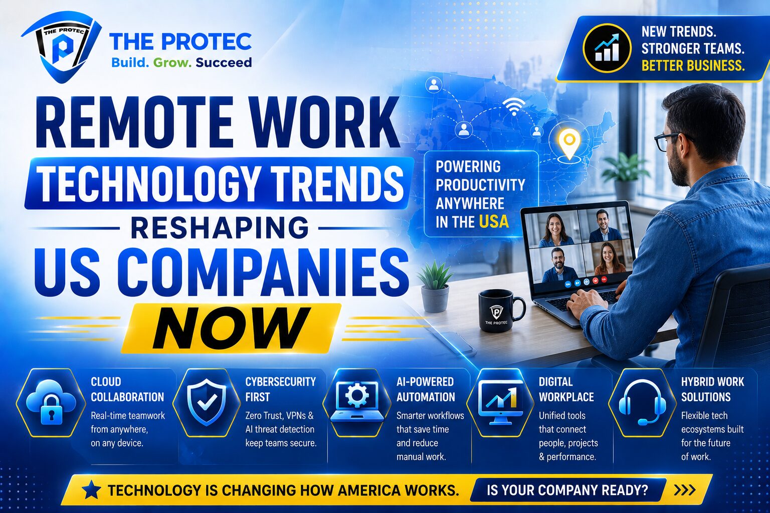 Remote Work Technology Trends Reshaping US Companies Now