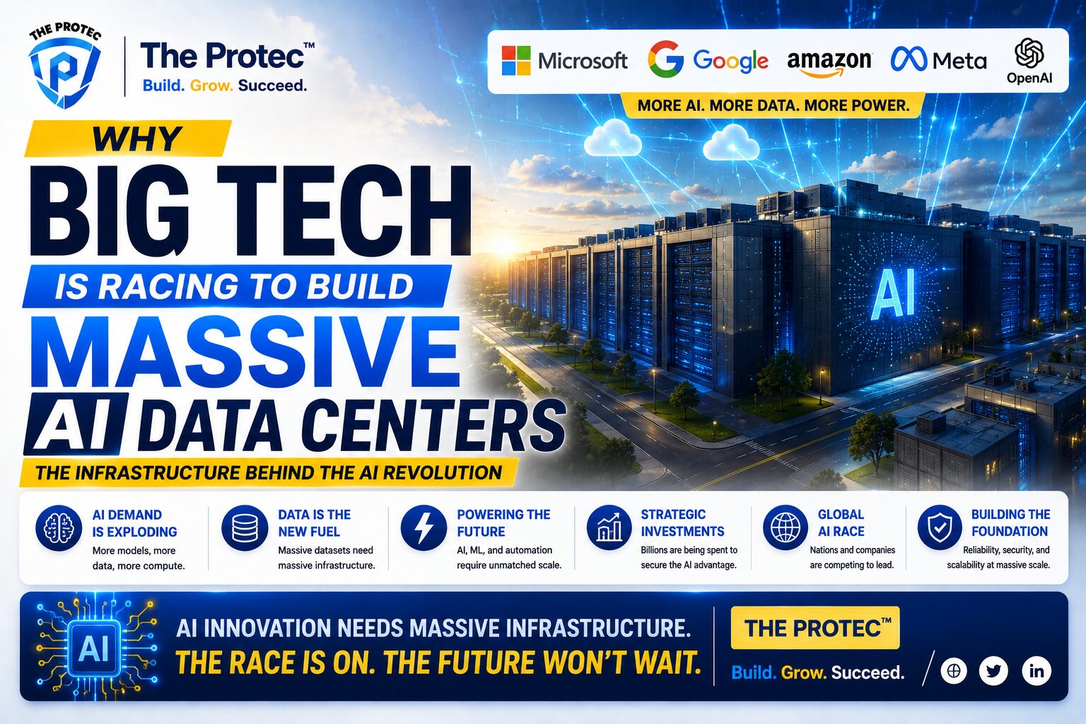 Why Big Tech Is Racing to Build Massive AI Data Centers