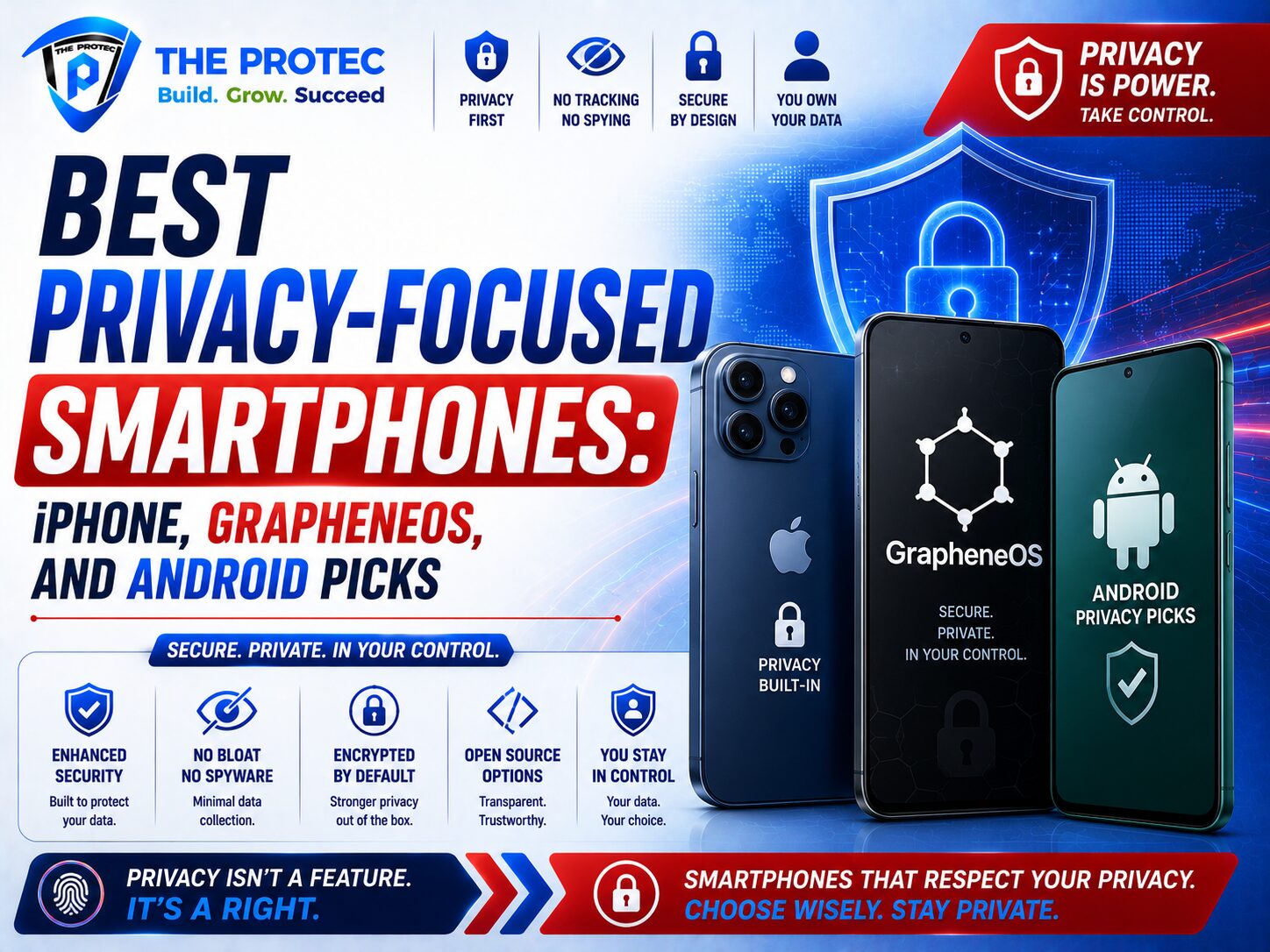 Best Privacy-Focused Smartphones: iPhone, GrapheneOS, and Android Picks