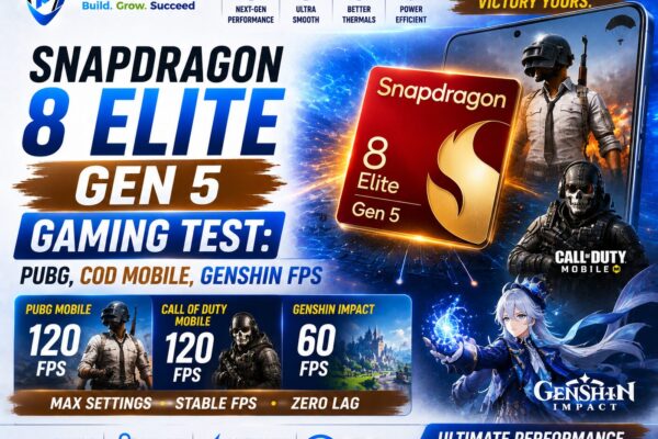 Snapdragon 8 Elite Gen 5 Gaming Test: PUBG, COD Mobile, Genshin FPS