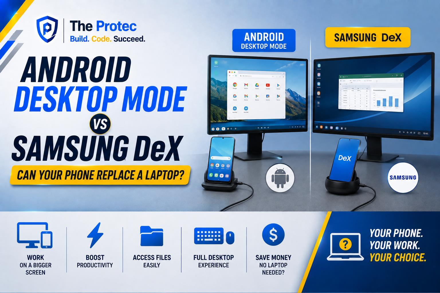 Android Desktop Mode vs Samsung DeX: Can Your Phone Replace a Laptop?