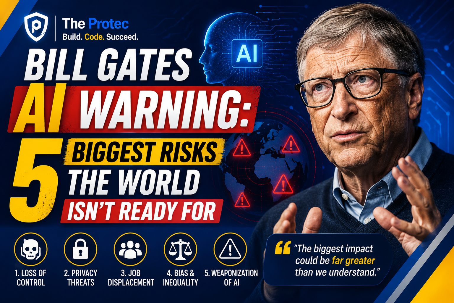 Bill Gates AI Warning: 5 Biggest Risks the World Isn’t Ready For