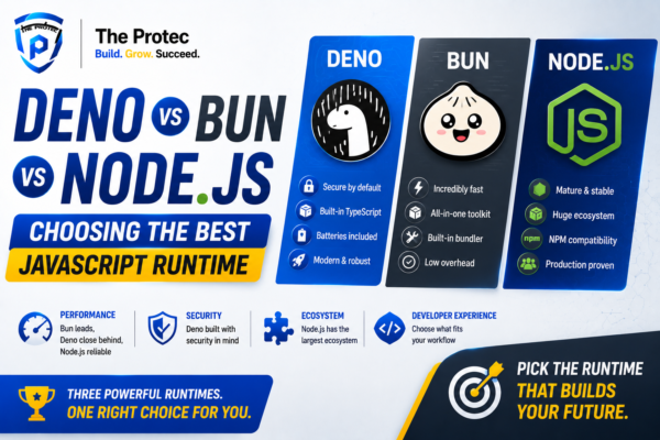 Deno vs Bun vs Node.js: Choosing the Best JavaScript Runtime
