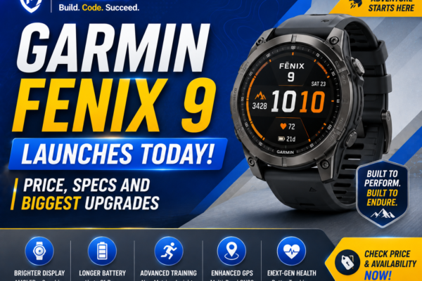 Garmin Fenix 9 Launches Today: Price, Specs and Biggest Upgrades