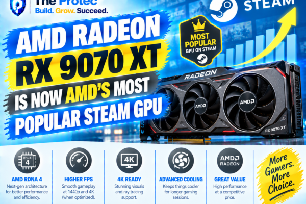 AMD Radeon RX 9070 XT Is Now AMD’s Most Popular Steam GPU