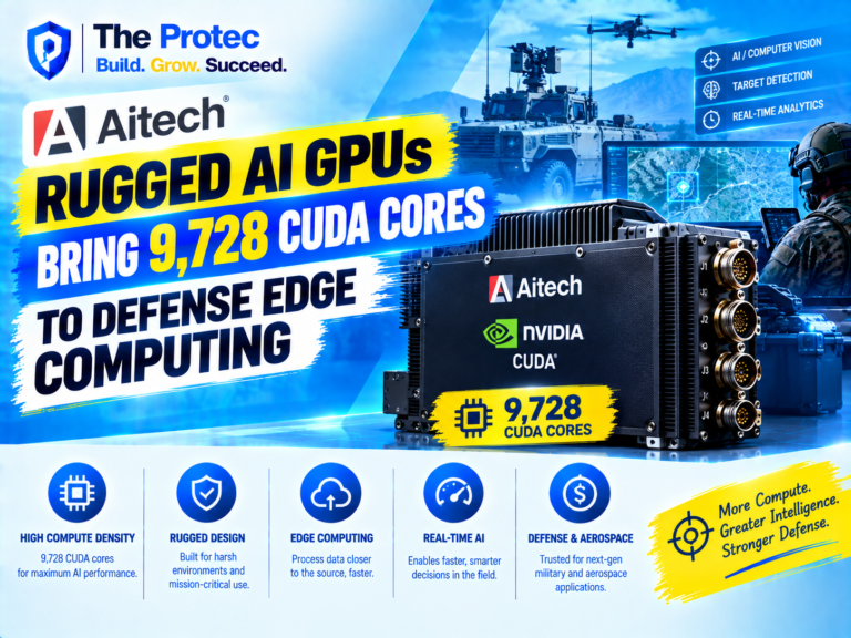 Aitech Rugged AI GPGPU Bring 9,728 CUDA Cores to Defense Edge Computing