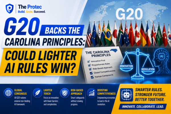 G20 Backs the Carolina Principles: Could Lighter AI Rules Win?