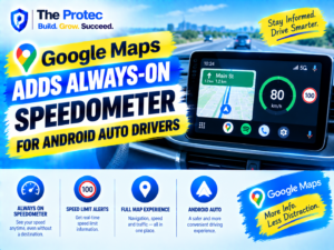 Google Maps Adds Always-On Speedometer for Android Auto Drivers
