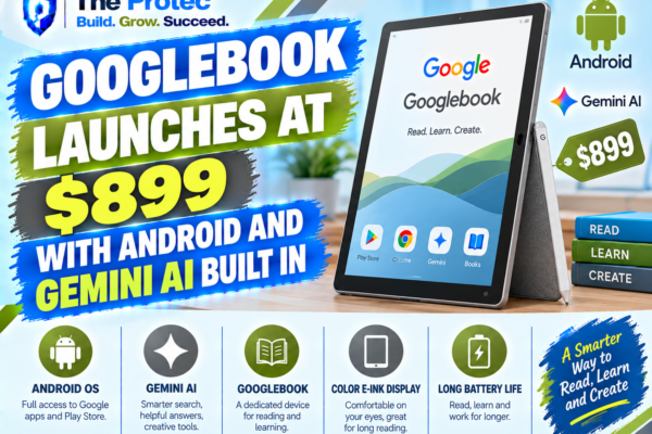 Googlebook Launches at $899 With Android and Gemini AI Built In