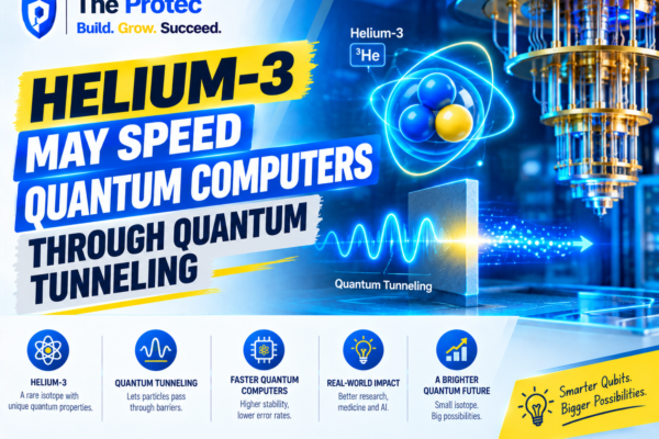 Helium-3 May Speed Quantum Computers Through Quantum Tunneling