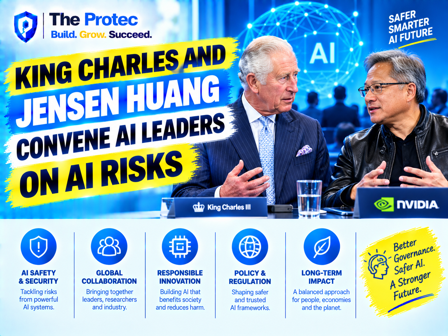 King Charles and Jensen Huang Convene AI Leaders on AI Risks