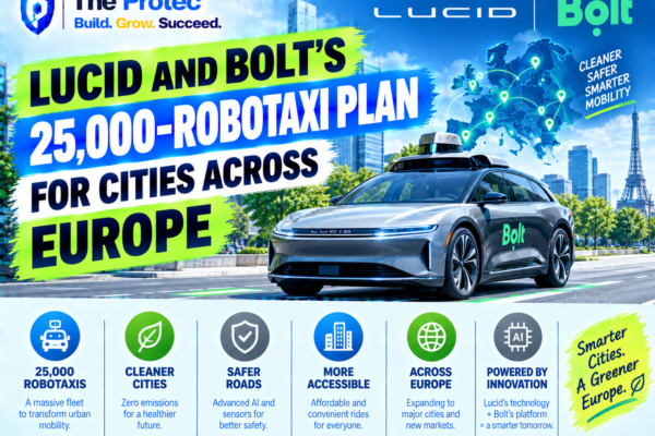 Lucid and Bolt's 25,000 Robotaxis Plan for Cities Across Europe