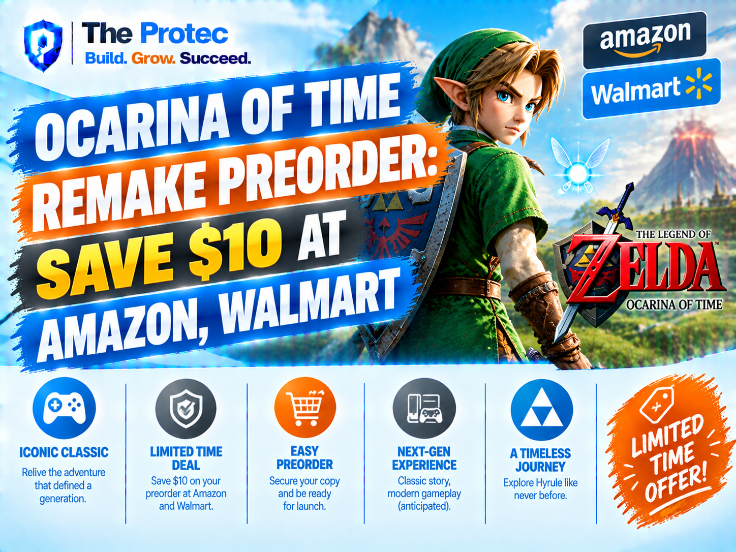 Ocarina of Time Remake Preorder: Save $10 at Amazon, Walmart