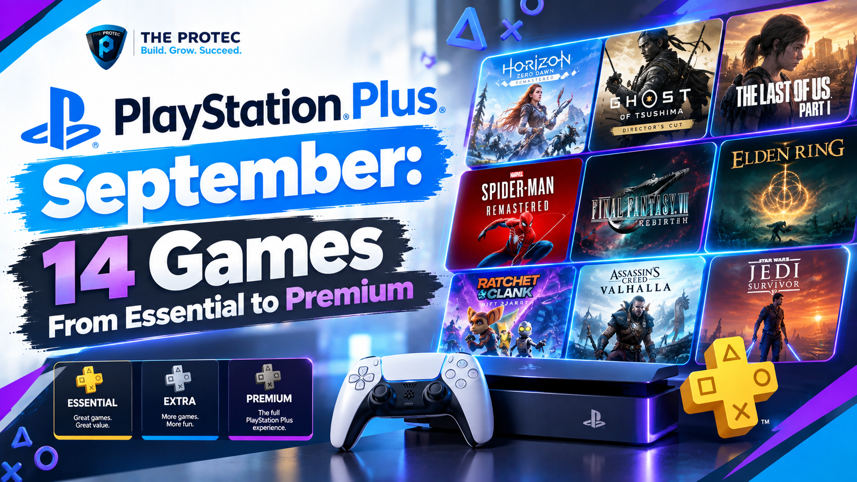 PlayStation Plus September: 14 Games From Essential to Premium