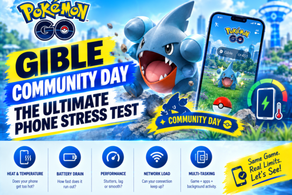 Pokémon GO Gible Community Day: The Ultimate Phone Stress Test