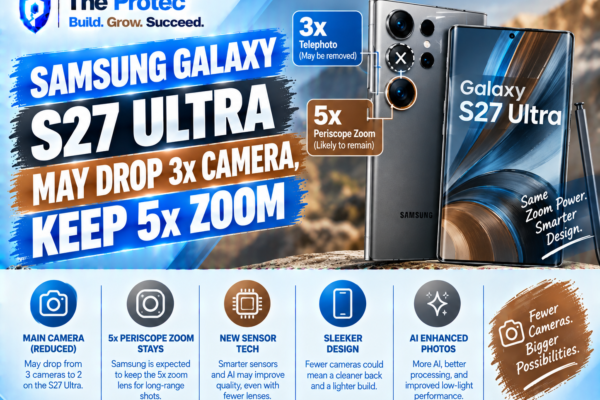 Samsung Galaxy S27 Ultra May Drop 3x Camera, Keep 5x Zoom