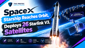 SpaceX Starship Reaches Orbit, Deploys 26 Starlink V3 Satellites