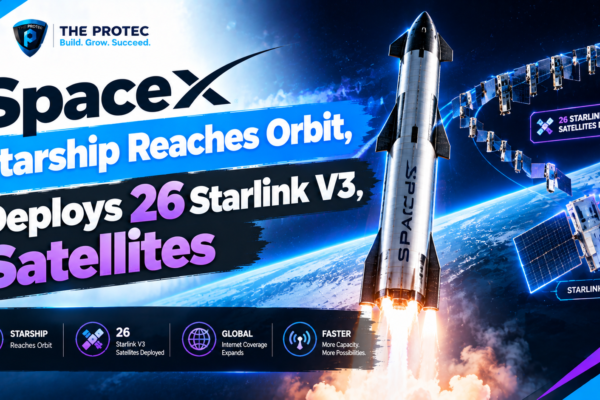 SpaceX Starship Reaches Orbit, Deploys 26 Starlink V3 Satellites