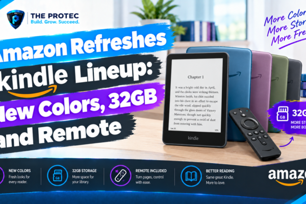 Amazon Refreshes Kindle Lineup: New Colors, 32GB and Remote
