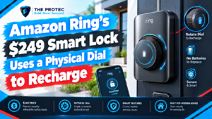 Amazon Ring's $249 Smart Lock Uses a Physical Dial to Recharge