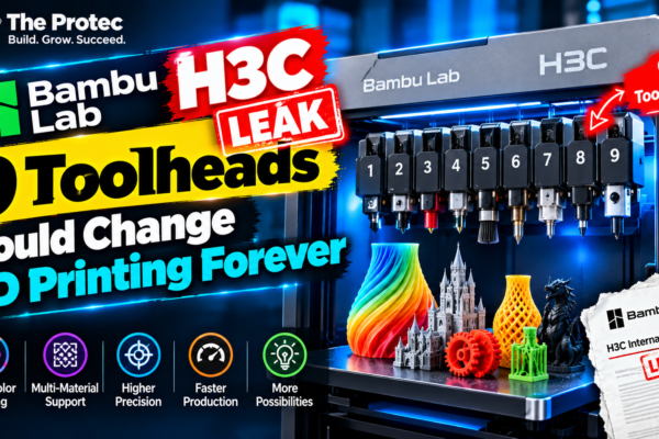 Bambu Lab H3C Leak: 9 Toolheads Could Change 3D Printing Forever