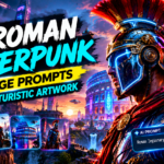 10 Roman cyberpunk AI image prompts for epic futuristic artwork