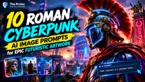 10 Roman cyberpunk AI image prompts for epic futuristic artwork