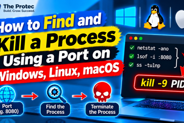 How to Find and Kill a Process Using a Port on Windows, Linux, macOS