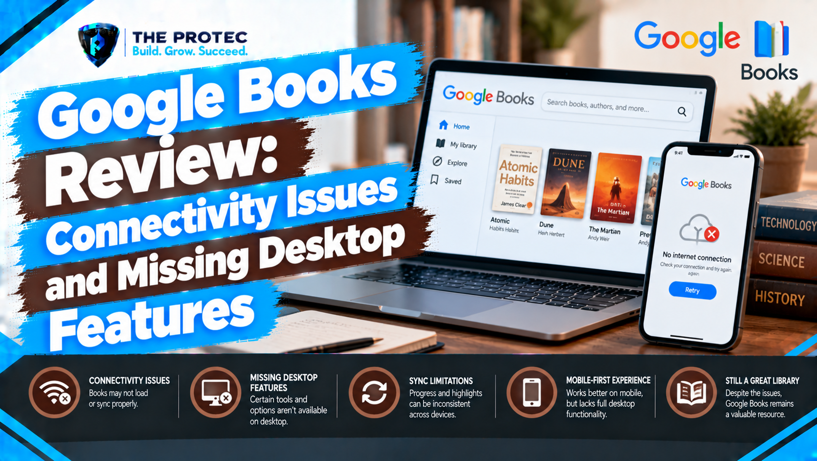Google Books Review: Connectivity Issues and Missing Desktop Features