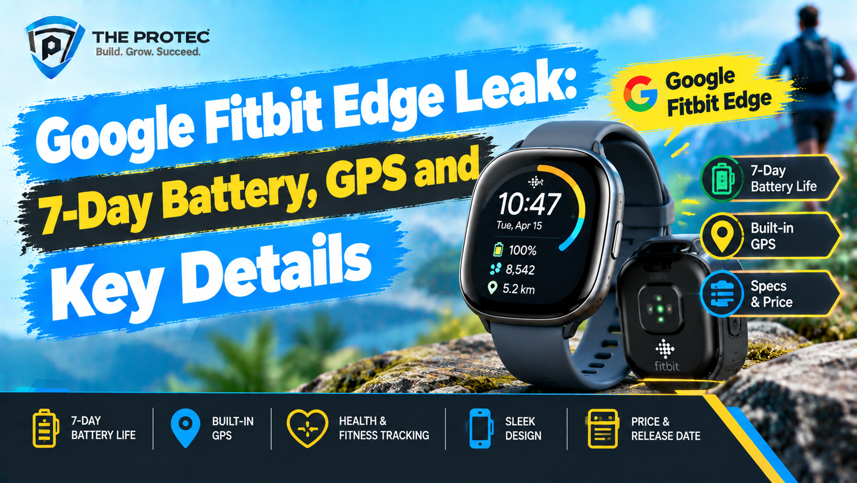 Google Fitbit Edge Leak: 7-Day Battery, GPS and Key Details