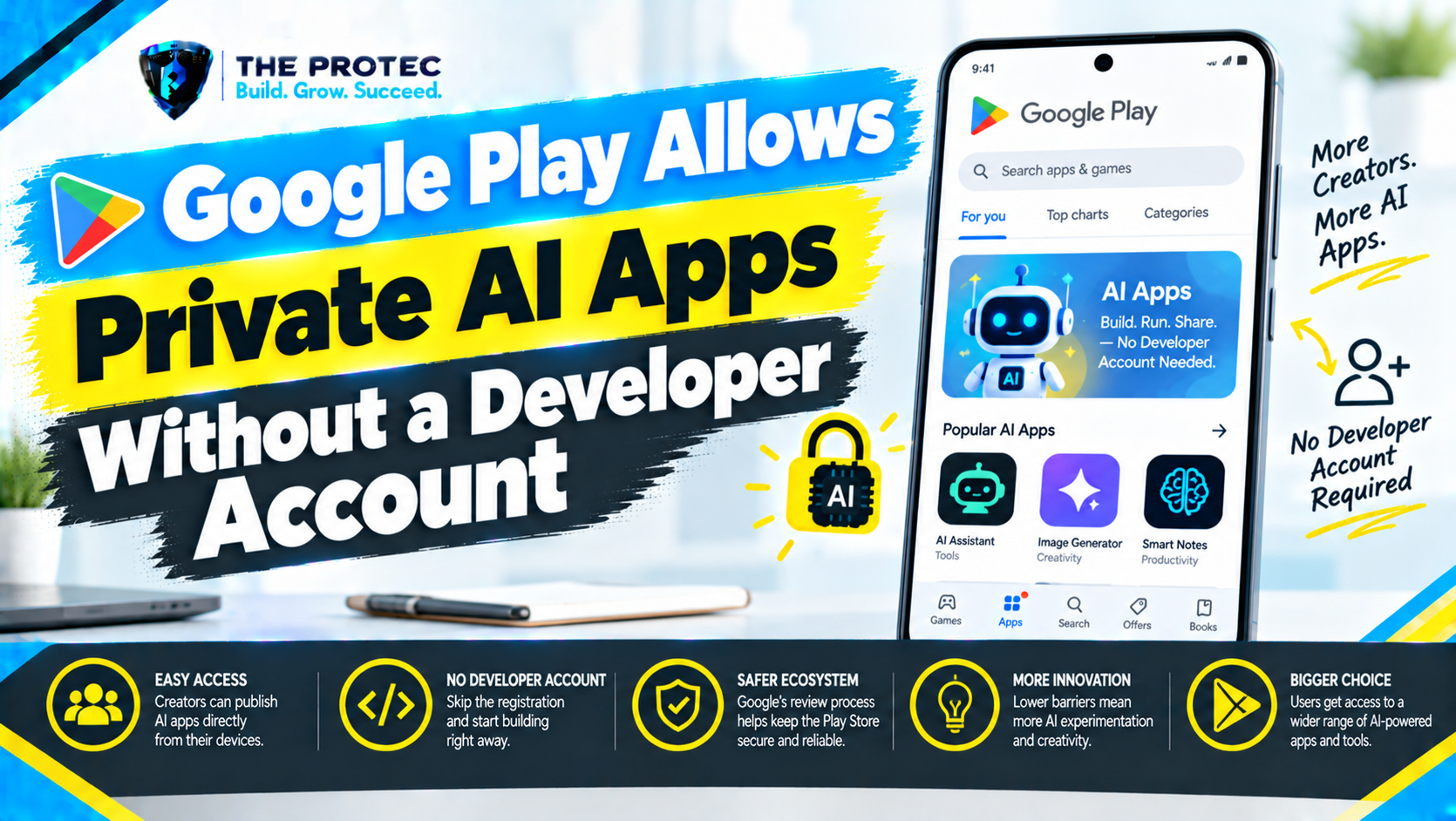 Google Play Allows Private AI Apps Without a Developer Account