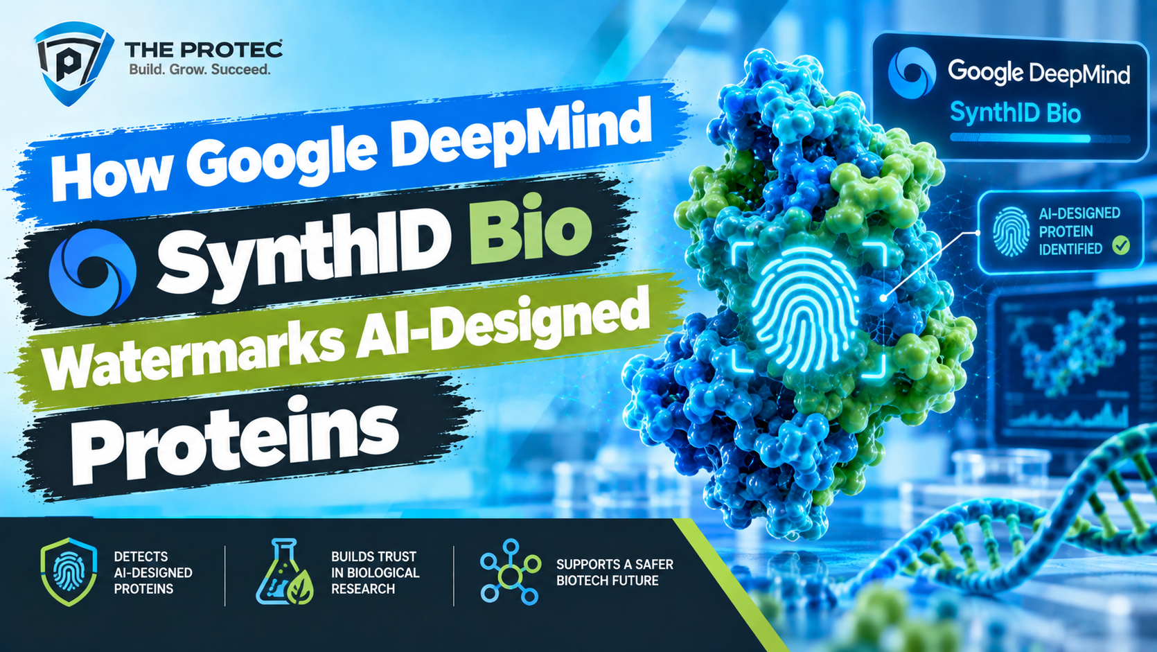 How Google DeepMind SynthID Bio Watermarks AI-Designed Proteins