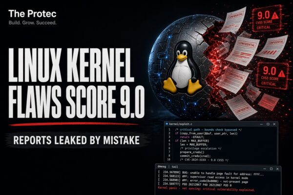 Linux Kernel Security Reports Went Public by Mistake—Some Flaws Score 9.0