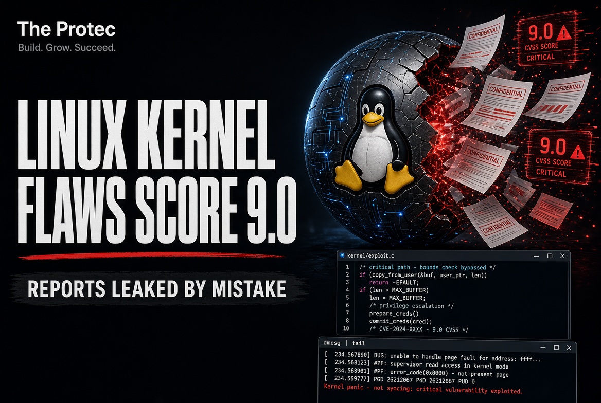 Linux Kernel Security Reports Went Public by Mistake—Some Flaws Score 9.0