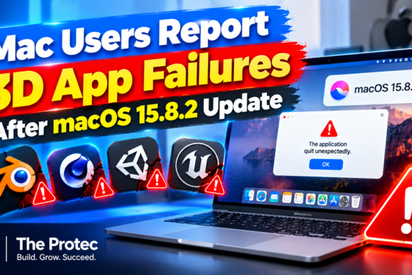 Mac Users Report 3D App Failures After macOS 15.8.2 Update