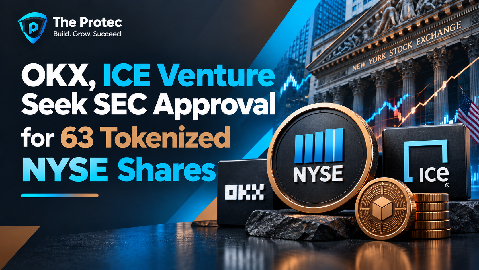 OKX, ICE Venture Seek SEC Approval for 63 Tokenized NYSE Shares