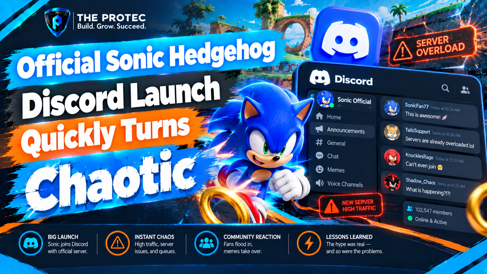 Official Sonic Hedgehog Discord Launch Quickly Turns Chaotic