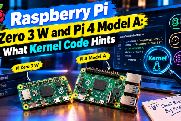 Raspberry Pi Zero 3 W and Pi 4 Model A: What Kernel Code Hints