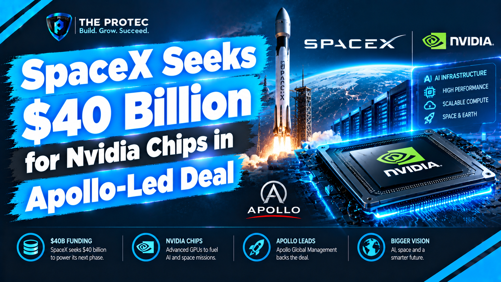 SpaceX Seeks $40 Billion for Nvidia Chips in Apollo-Led Deal