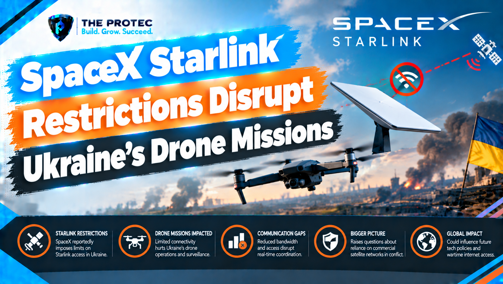 SpaceX Starlink Restrictions Disrupt Ukraine’s Drone Missions