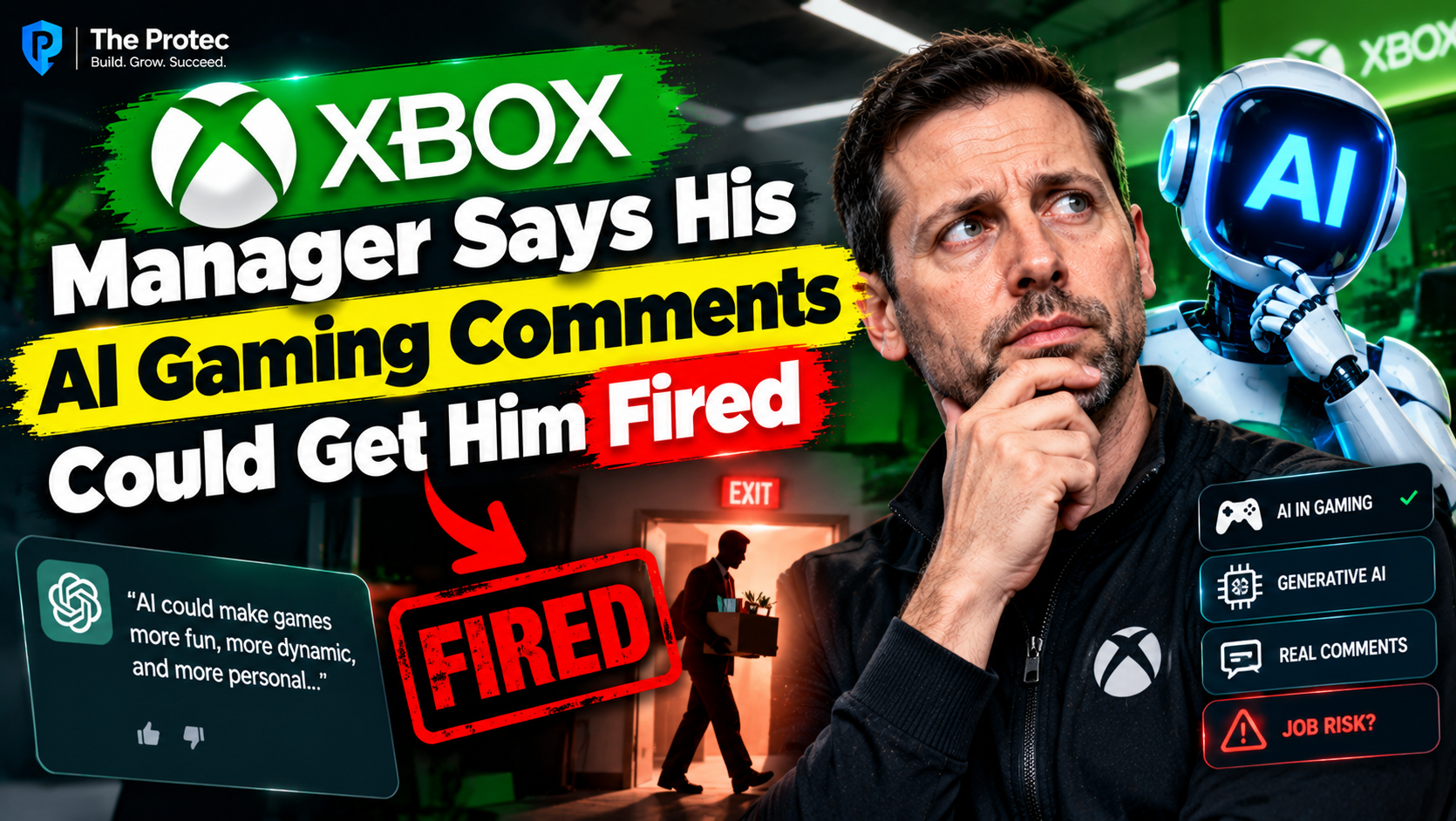 Xbox Manager Says His AI Gaming Comments Could Get Him Fired